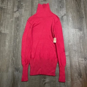 Maglione donna girocollo cammello rosso nuovo con etichetta manica lunga maglia rosso taglia XL - Foto 1 di 4