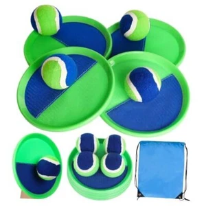 Outside Toys for Kids Ages 4-8-Ball Catch Games Lawn Game Paddle Toss Green 4 - Picture 1 of 7
