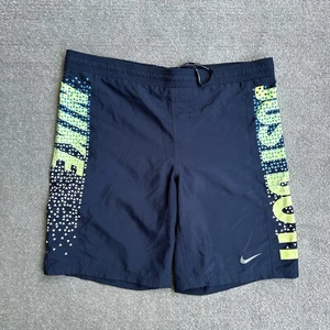 NIKE Herren Badehose Badeshorts Small Beach Shorts Logo Retro 24102 Blau - Bild 1 von 6