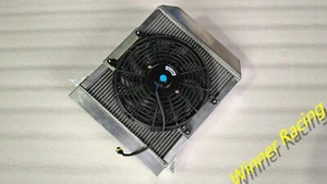 Radiador de aleación con ventilador y montaje para Morgan Plus 8 Eight 1968-2003 radiador radiador - Imagen 1 de 12