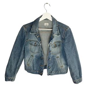 Calvin Klein Jeans CK Damen Jeansjacke Gr S Hellblau Blue Jacke Streetwear retro - Bild 1 von 10