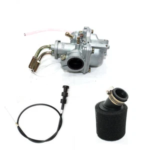 CARB CARBY AIR FILTER Throttle Choke Cable YAMAHA PEEWEE PW50 PY50 PIT DIRT BIKE - Foto 1 di 12
