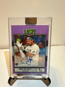 Josh Lowe, Autograph, #/10, Purple, Encased, Topps Brooklyn Collection, AC-JL