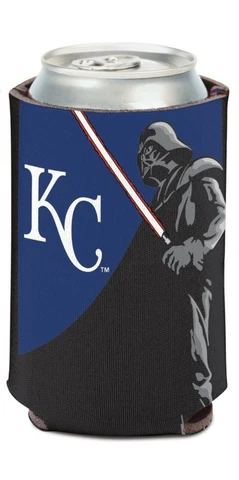 Kansas City Royals MLB Can Holder Cooler Bottle Sleeve Star Wars Fan Darth Vader Cover