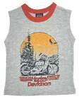 Harley-Davidson Little Boys' Distressed Graphic Sleeveless Muscle Tee - Gray