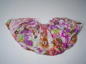 CrewCuts Girls Skirt Multicolor Floral Design Elastic Waist with Bow Size 2 NWT - Picture 1 of 2