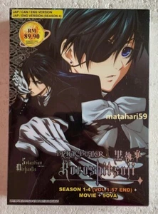Black Butler Kuroshitsuji Season 1-4 +Movie Anime DVD (English Dubbed) FREE SHIP - Picture 1 of 4