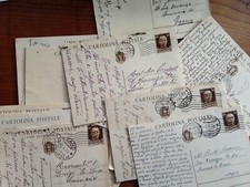CARTOLINE POSTALI ANNI 30 -TUTTE CON FRANCOBOLLO SPEDITE-IN TOTALE 20