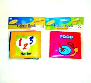 2 Learn to Read Fabric Book Colorful Learning World "Every book is different" - Picture 1 of 7