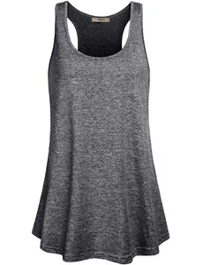 Miusey Sleeveless Tops for Women Ladies Loose Summer Cotton Casual Sports Flo... - Picture 1 of 4