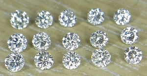 Sjewels 1.7mm 15pc I Clarity J Color Natural Loose Brilliant Cut Diamonds Round - Picture 1 of 4