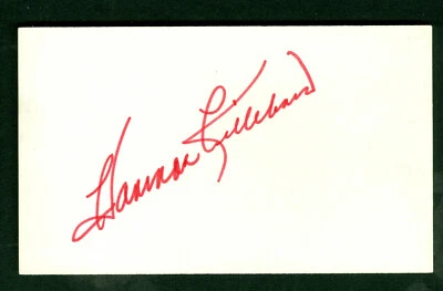 Harmon Killebrew Red Ink Autograph 3x5 Index Card Twins HOF JSA Authentic - Image 1 of 2