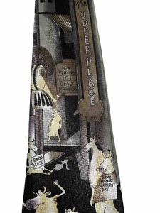 The Far Side Gary Larson Cows - Renaissance Hand Made Mens tie Necktie - Picture 1 of 11