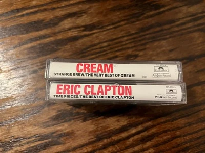 Best Of Eric Clapton + Best Of Cream 2 Cassettes *Very Good* - Image 1 of 4