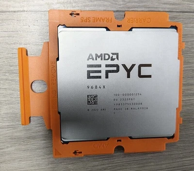 AMD EPYC GENOA-x5 ZEN4c 9684x 96c/192t 2.55ghz Cache1152MB Server CPU SP 9004 - Image 1 of 3