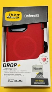 iPhone 13 Pro Max/12 pro max Red OtterBox Defender Series MagSafe holster case - Photo 1 sur 2