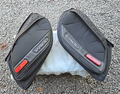 HARLEY DAVIDSON V ROD VRSC VRSCDX 12-Later SADDLEBAGS W / BRACKETS HD# 90200493 - Image 1 of 4
