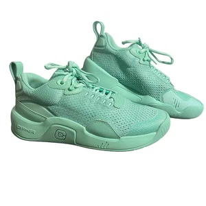 Cypher Shoes Mens Size 7 Womens 8.5 Green Athletic Lightweight Mesh Lace Up - Picture 1 of 11