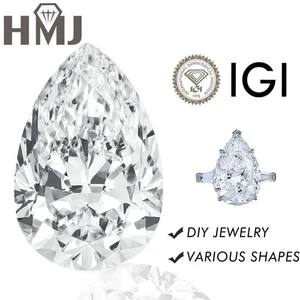 Diamante suelto IGI corte pera laboratorio diamante cultivado DE 1-5 QUILATES VVS-VS diamante para joyería - Imagen 1 de 19
