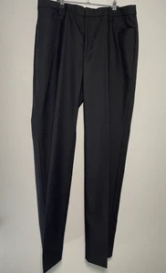 NWT $150 Banana Republic 16L Black Lido Straight 100% Wool High Rise Pant 773624 - Picture 1 of 10