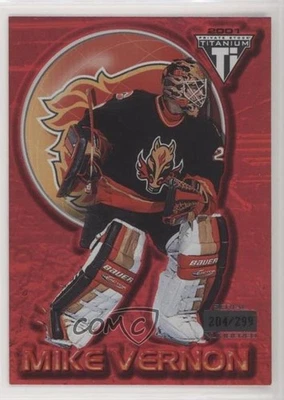 2000-01 Pacific Private Stock Titanium Red /299 Mike Vernon #13 HOF - Image 1 of 2