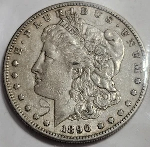 Dólar de plata Morgan 1890 S bonitos detalles 90 % plata de EE. UU. $1 como nuevo de San Francisco - Imagen 1 de 2