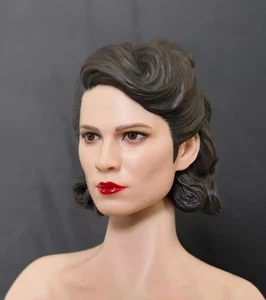 Cabeza de soldado estadounidense esculpida 1/6 para cuerpo de figura femenina PHICEN Peggy de 12" - Imagen 1 de 4