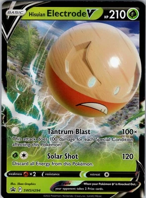 Hisuian Electrode V Promo SWSH: Sword & Shield Promo Cards SWSH294 NM Holo - Image 1 of 2