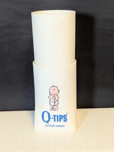 Vintage Q-tip Pop-Up Dispenser Plastic Rare- No Top 6" - Picture 1 of 6