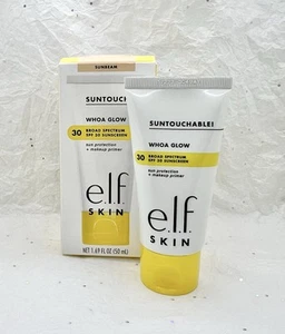 e.l.f. Suntouchable! Whoa Glow Face Primer Sunscreen Sunbeam 1.69oz/50ml *Read* - Picture 1 of 6