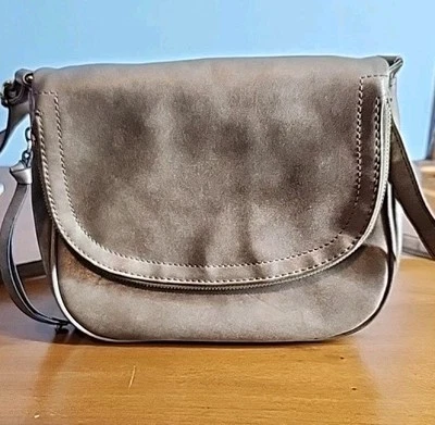 Bolso bandolera de cuero tostado APT 9 para mujer  Foto 1 de 4