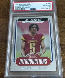 2024 Absolute Jayden Daniels Introduction #IJDS PSA 10 GEM MINT ROOKIE RC  - Picture 1 of 5