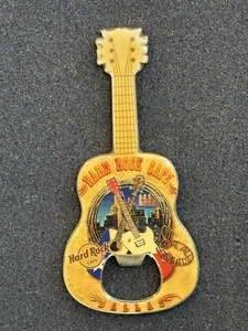 HARD ROCK CAFE *** DALLAS *** CITY GUITAR BOTTLE OPENER MAGNET ~ AWESOME!! - Picture 1 of 1
