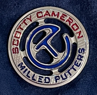 Marcador de bola Scotty Cameron Gallery CIRCLE T COIN • Azul/Rojo • NUEVO • AGOTADO Foto 1 de 2