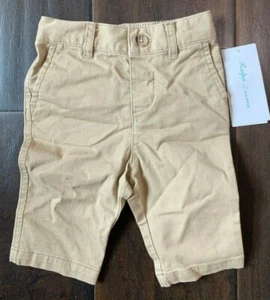 NWT Polo Ralph Lauren Khaki Baby Boys Chino Pants 3 Months pma0422 - Picture 1 of 1