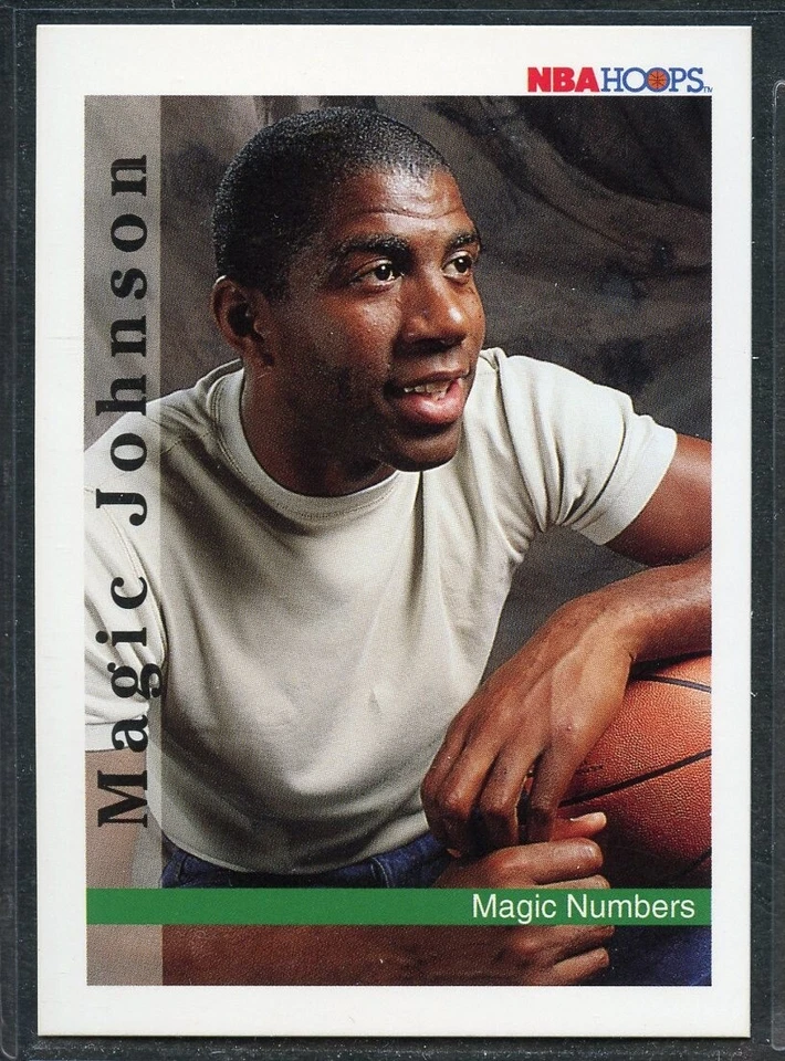 1992-93 NBA Hoops Basketball - #331 - Magic Johnson - Los Angeles Lakers - Image 1 of 1