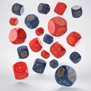 Q-Workshop BNIB Crosshairs Compact D6: Cobalt & Red - Picture 1 of 1