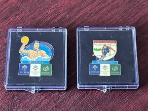 Prendedor deportivo olímpico polo acuático Terry Schroeder o esquí Stein Erickson nuevo en caja nuevo en paquete - Imagen 1 de 11