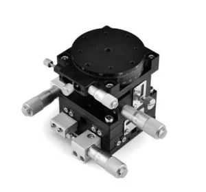 XYZR 4 Axis Linear Stage Manual Trimming Platform Displacement Table 60mmx60mm - Picture 1 of 2