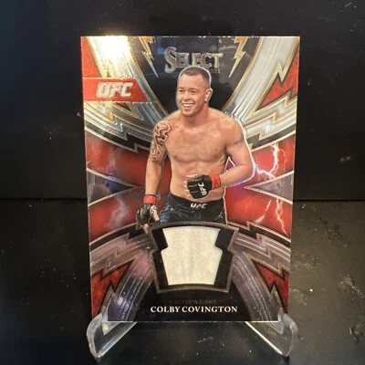 2021 Panini Select UFC COLBY COVINGTON GAME USED PATCH /149 NEXT WW CHAMP INVEST - Image 1 of 2