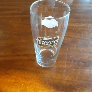 Miller Genuine Draft Cold Filtered Draft Beer Glass With Harley-Davidson Logo - Picture 1 of 5