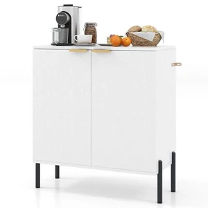 COSTWAY 2-Door Buffet Cabinet Sideboard Cabinet Modern Kitchen Storage Cabinet - Picture 1 of 9