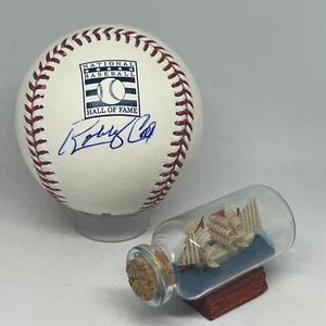 Bobby Cox signed Rawlings HOF Logo Baseball JSA COA Braves Rare Auto A3722 - Picture 1 of 4