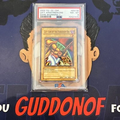 PSA 8 NEAR MINT 2004 YU-GI-Oh! DB1 LEFT ARM OF FORBIDDEN ONE EN138 Exodia - Image 1 of 3