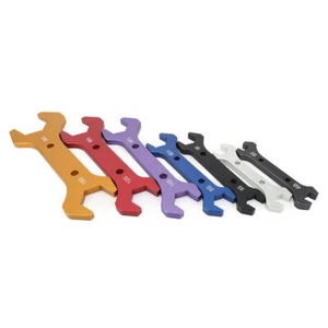 AN3 a AN20 Aluminio Anodizado 7 Piezas Doble Manguera Terminada AN Llave Llave Juego de Herramientas - Imagen 1 de 8