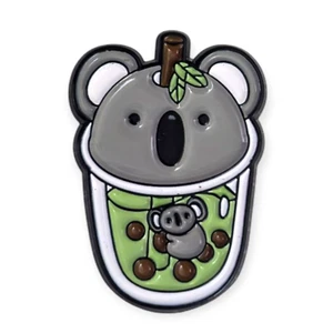 Animal Enamel Pin: Koala Boba Bubble Tea - Picture 1 of 2
