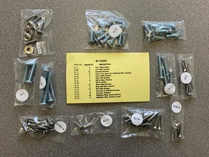 1967 CORVETTE CONVERTIBLE/ROADSTER INTERIOR FASTENER KIT / 89 PIECES AS OEM - Picture 1 of 2