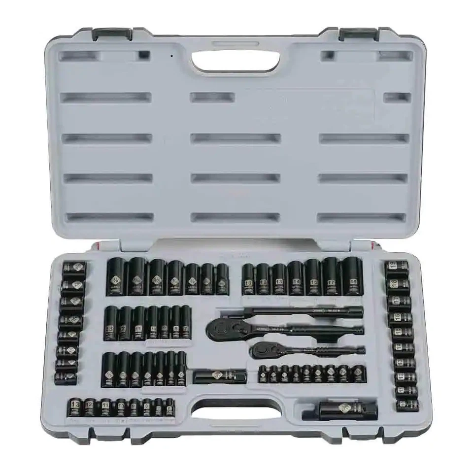 Stanley Ratchet and Socket Set Laser-Etched Marking and Quick Switch (69-Piece)