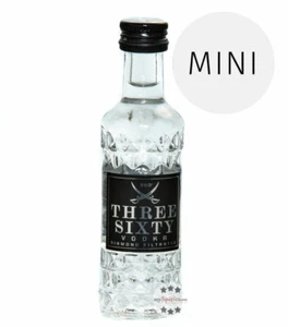 Three Sixty Vodka - Diamond Filtrated Mini / 37,5 % Vol. / 0,04 Liter-Flasche - Bild 1 von 1