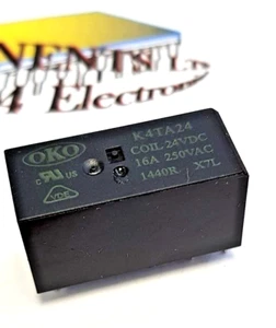 Relé K4TA24 OKO 1A SPNO 16AMP 24VDC1440R - Imagen 1 de 3